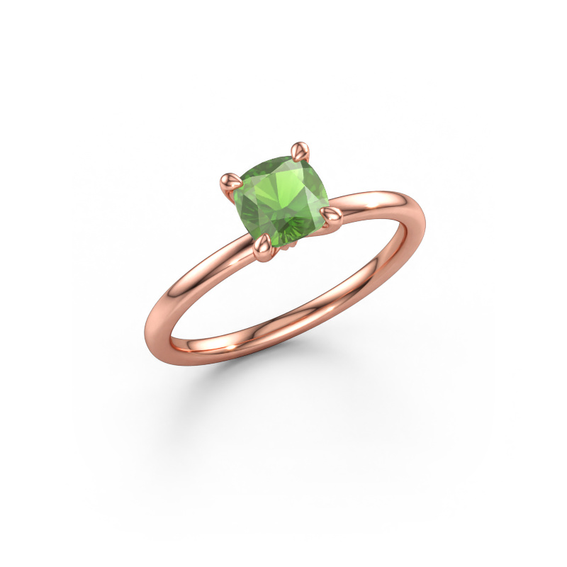 Bild av Förlovningsring Crystal CUS 1 585 roséguld Grön turmalin 5.5 mm