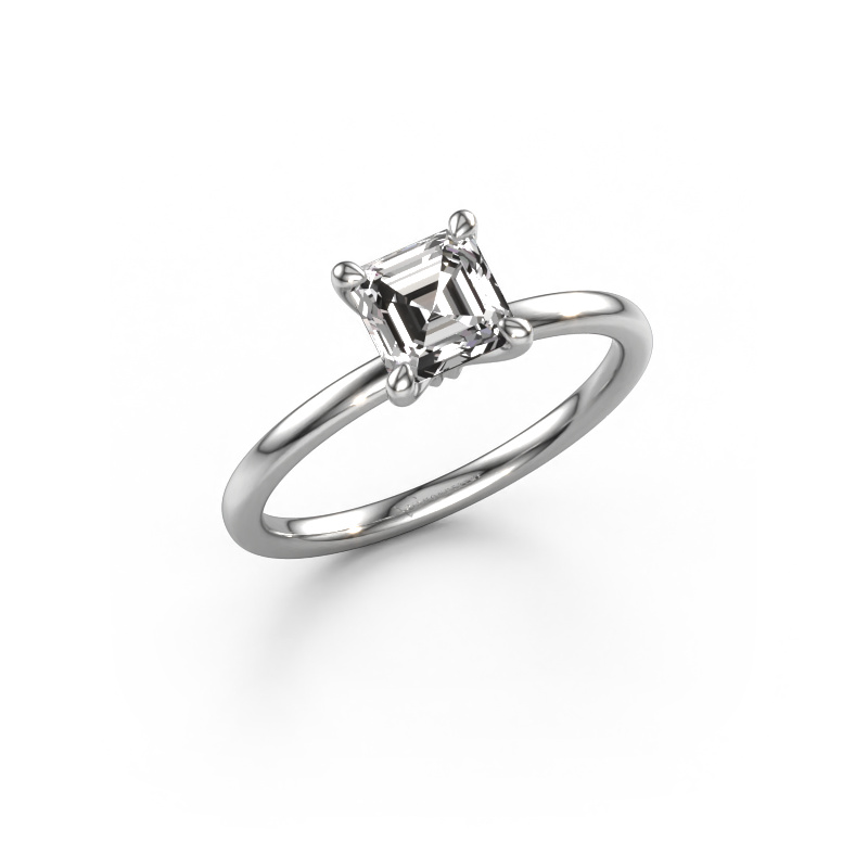 Image of Engagement ring Crystal ASSC 1 950 platinum Diamond 1.00 crt