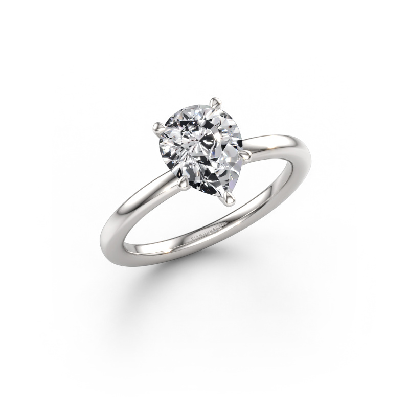 Immagine di Anello di fidanzamento Crystal PER 1 585 oro bianco Diamante 1.50 crt