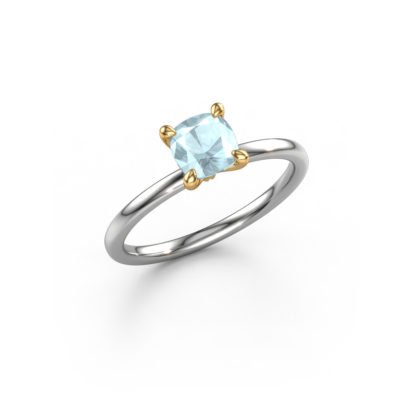 Bild von Verlobungsring Crystal CUS 1 585 Weißgold Aquamarin 5.5 mm