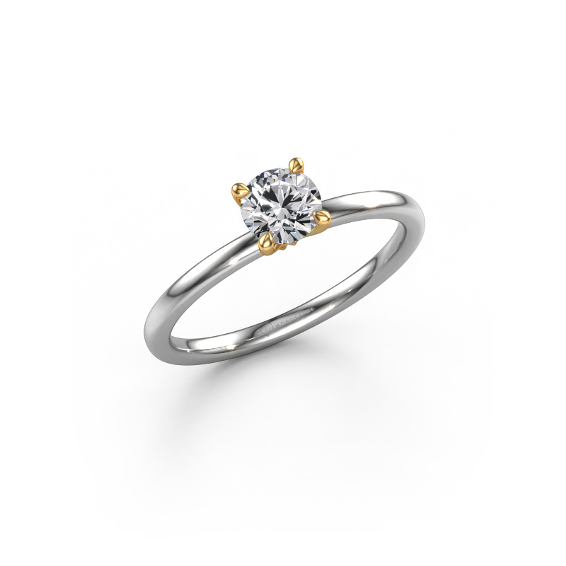 Afbeelding van Verlovingsring Crystal RND 1 585 witgoud Diamant 0.50 crt