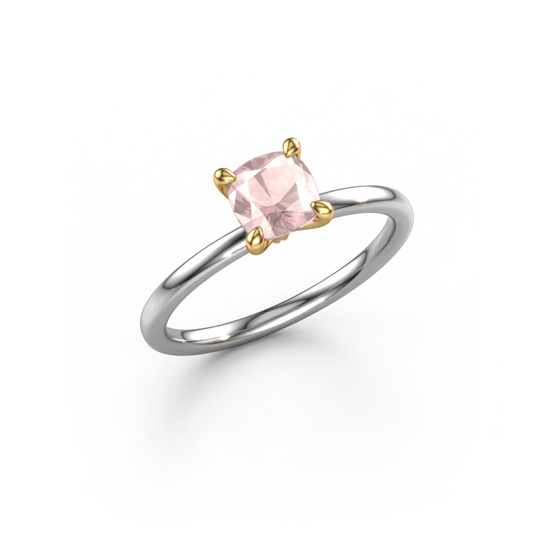 Bild von Verlobungsring Crystal CUS 1 585 Weißgold Morganit Champagner 5.5 mm