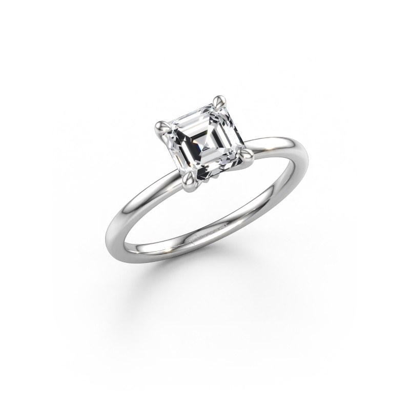 Immagine di Anello di fidanzamento Crystal ASSC 1 585 oro bianco Diamante lab grown 1.25 crt