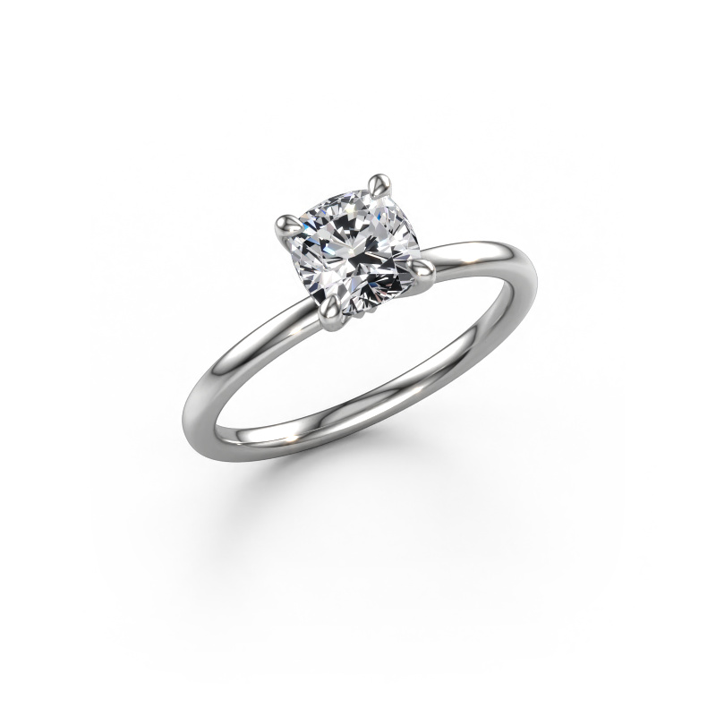 Image de Bague de fiançailles Crystal CUS 1 950 platine Diamant synthétique 1.30 crt