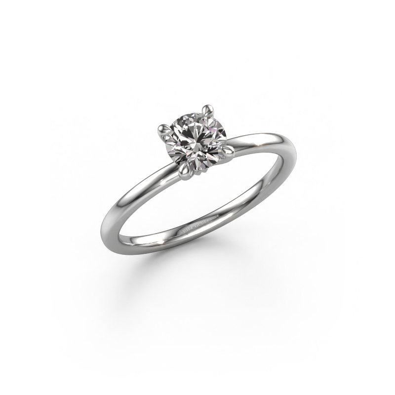 Image of Engagement ring Crystal RND 1 950 platinum Diamond 0.60 crt