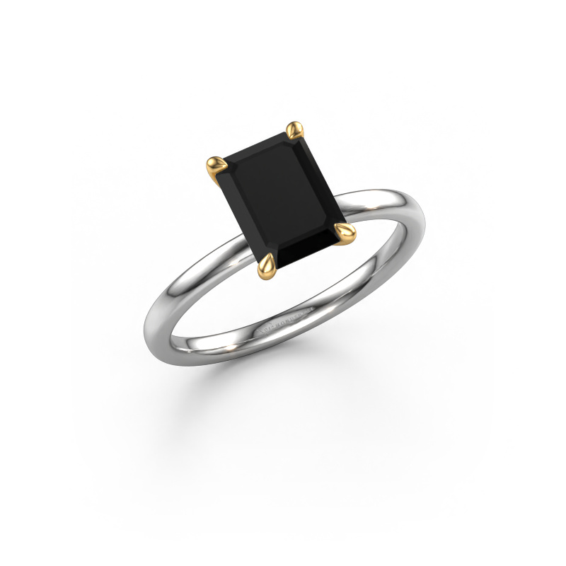 Bild von Verlobungsring Crystal EME 1 585 Weißgold Schwarz Diamant 2.10 crt