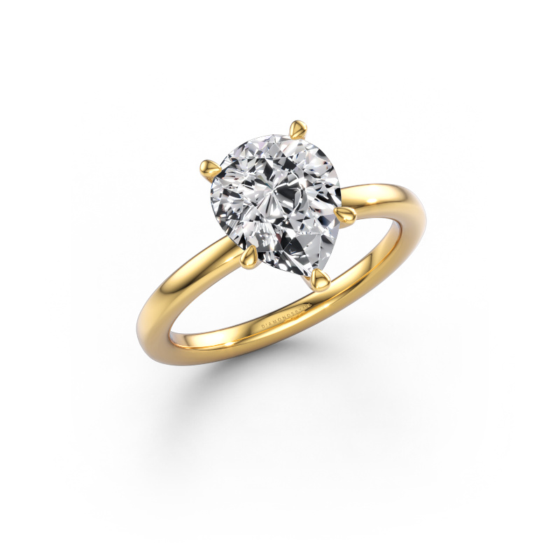 Image of Engagement ring Crystal PER 1 585 gold Diamond 2.10 crt