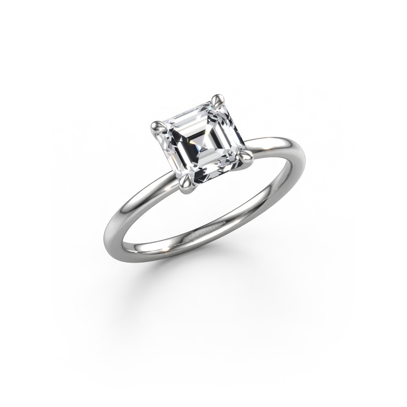 Image of Engagement ring Crystal ASSC 1 950 platinum Diamond 1.50 crt