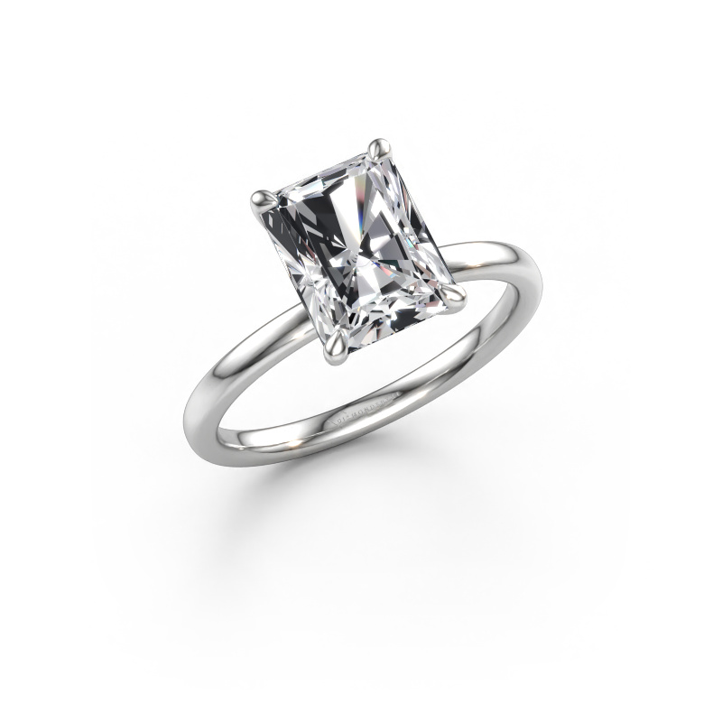 Immagine di Anello di fidanzamento Crystal RAD 1 950 platino Diamante 2.50 crt
