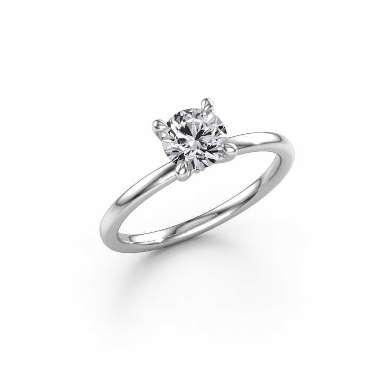 Afbeelding van Verlovingsring Crystal RND 1 950 platina Diamant 0.70 crt