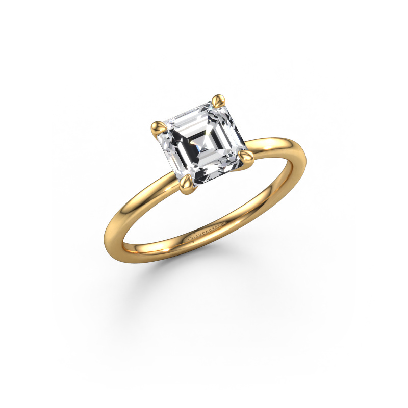Image of Engagement ring Crystal ASSC 1 585 gold Diamond 1.50 crt