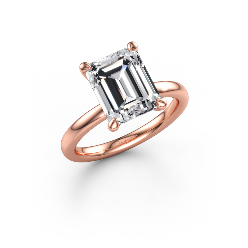 Bild av Förlovningsring Crystal EME 1 585 roséguld Labbodlad diamant 3.50 crt