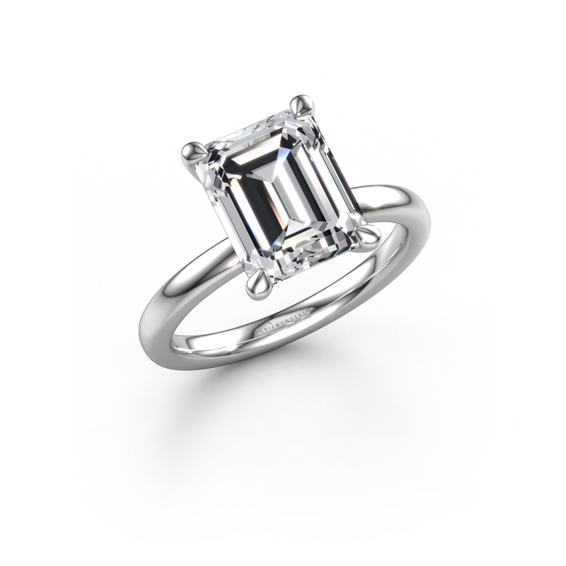 Image of Engagement ring Crystal EME 1 950 platinum Lab grown diamond 3.50 crt