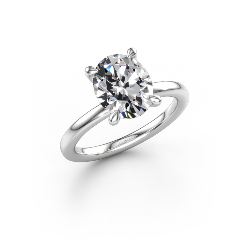 Afbeelding van Verlovingsring Crystal OVL 1 950 platina Lab-grown diamant 2.70 crt