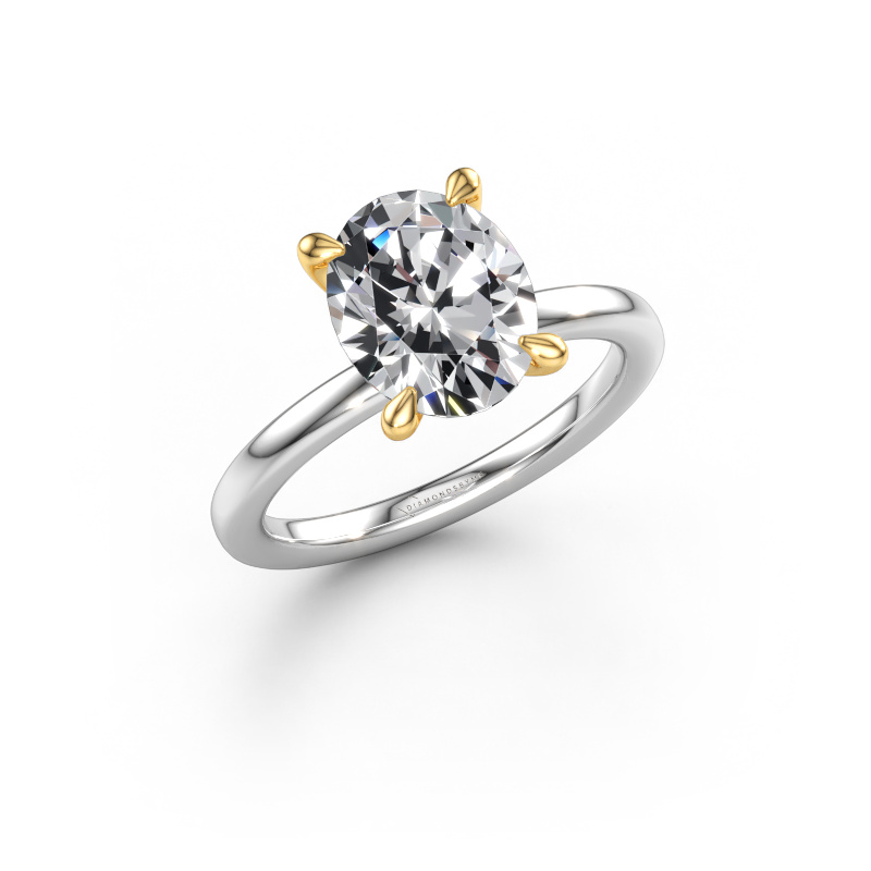 Afbeelding van Verlovingsring Crystal OVL 1 585 witgoud Lab-grown diamant 2.70 crt