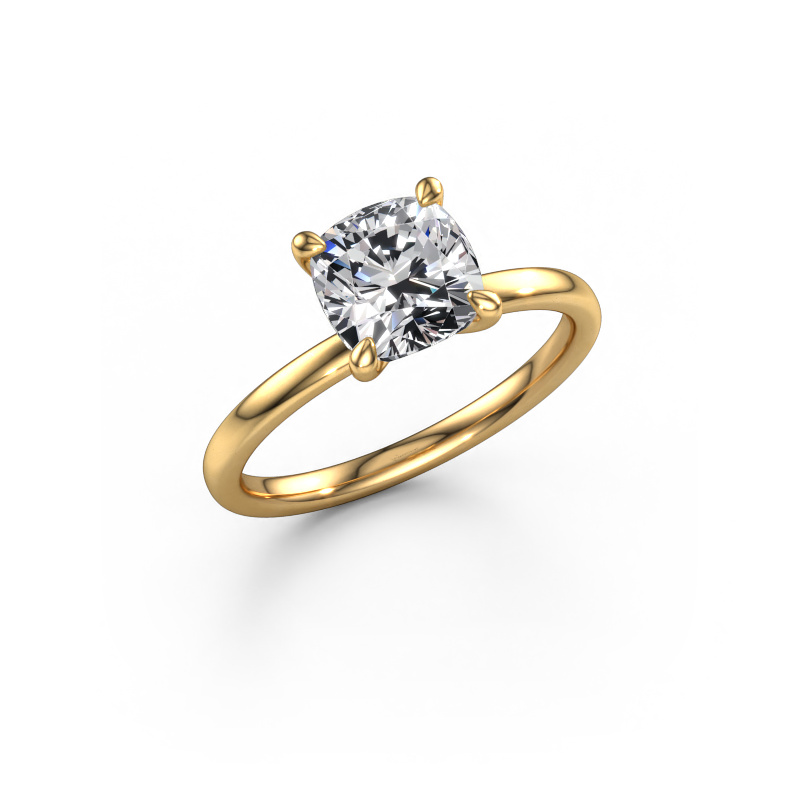 Image of Engagement ring Crystal CUS 1 585 gold Diamond 2.00 crt
