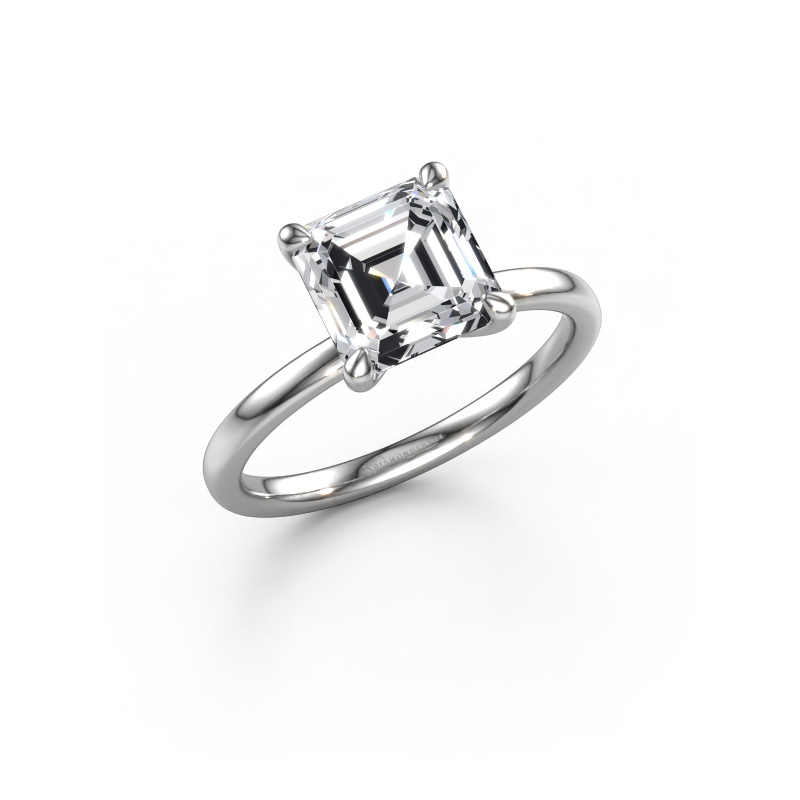 Bild von Verlobungsring Crystal ASSC 1 950 Platin Lab-grown Diamant 2.50 crt