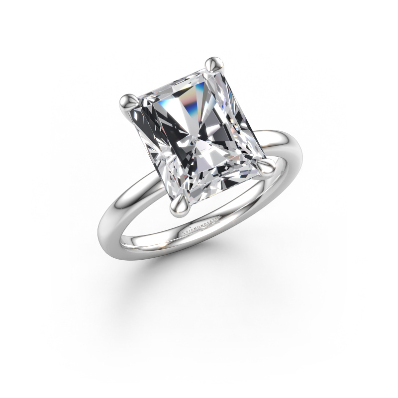Immagine di Anello di fidanzamento Crystal RAD 1 585 oro bianco Diamante lab grown 5.05 crt
