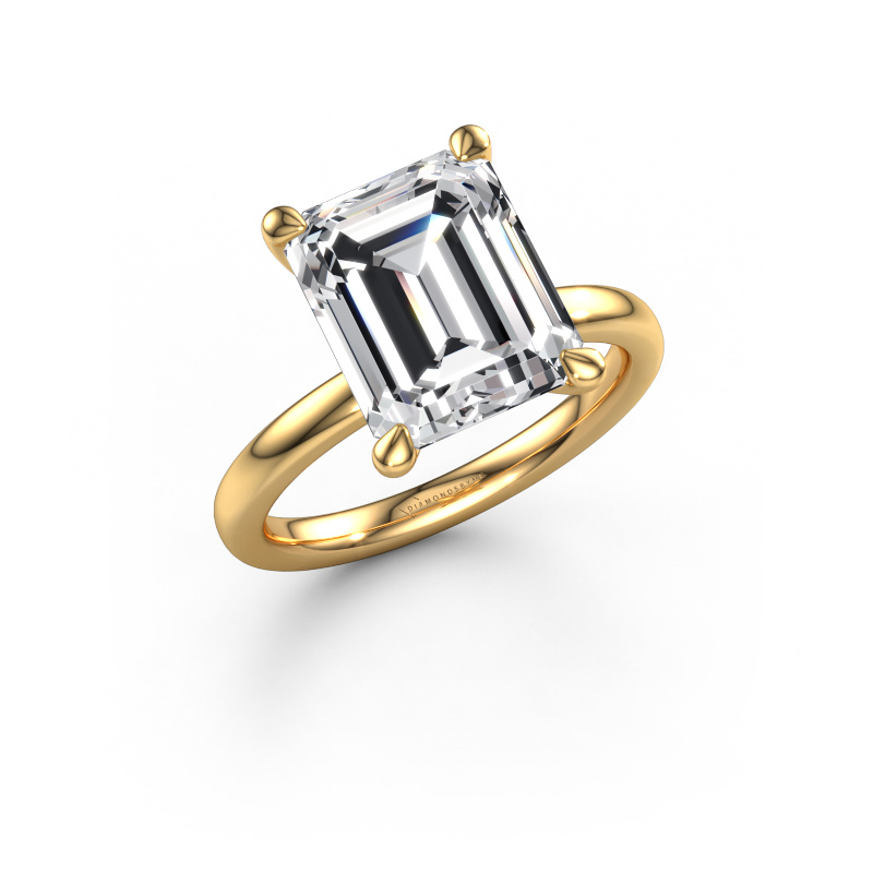 Image of Engagement ring Crystal EME 1 585 gold Lab grown diamond 5.21 crt