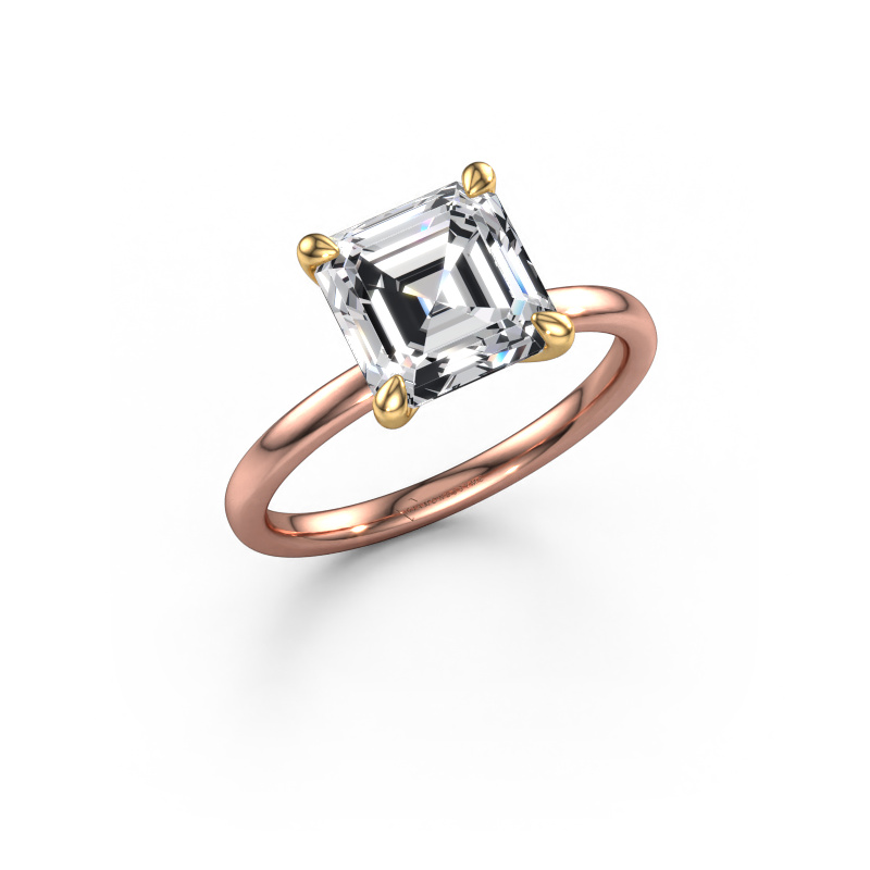 Image of Engagement ring Crystal ASSC 1 585 rose gold Diamond 3.00 crt