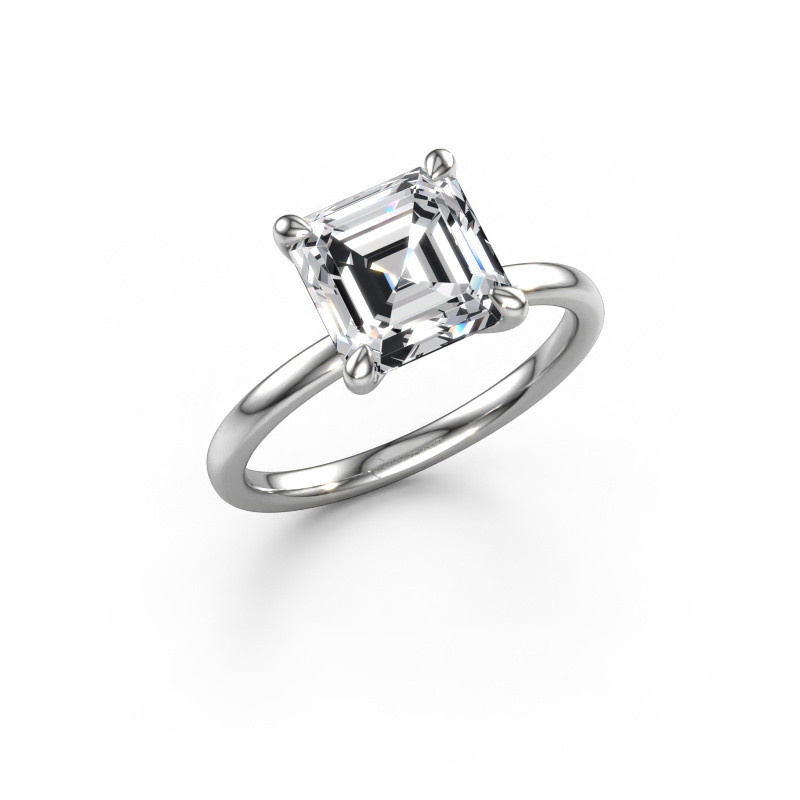 Image of Engagement ring Crystal ASSC 1 950 platinum Diamond 3.00 crt