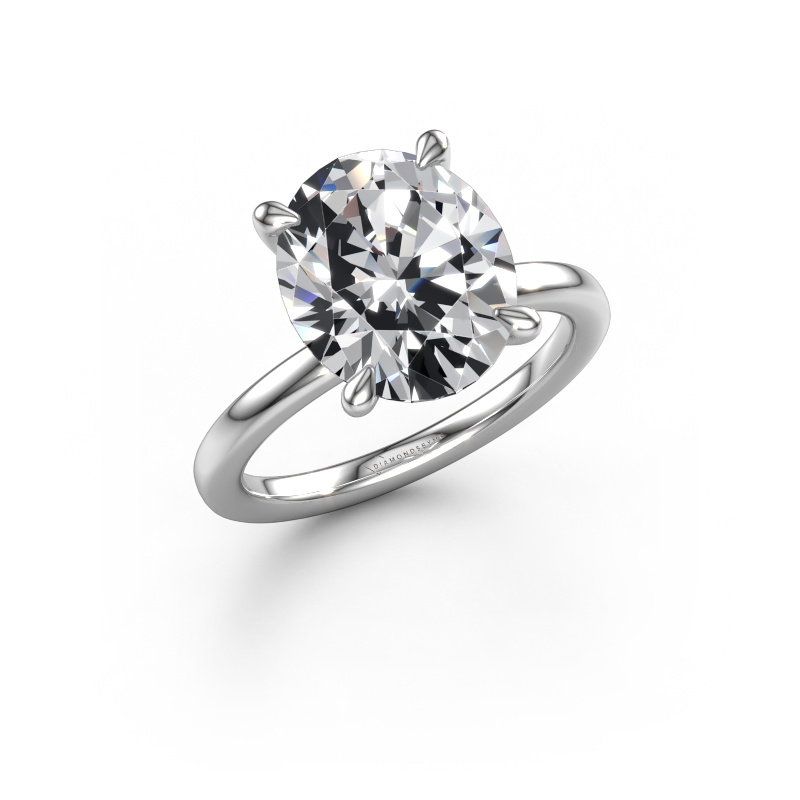 Bild von Verlobungsring Crystal OVL 1 950 Platin Lab-grown Diamant 5.05 crt