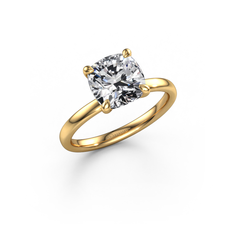 Image of Engagement ring Crystal CUS 1 585 gold Lab grown diamond 2.50 crt