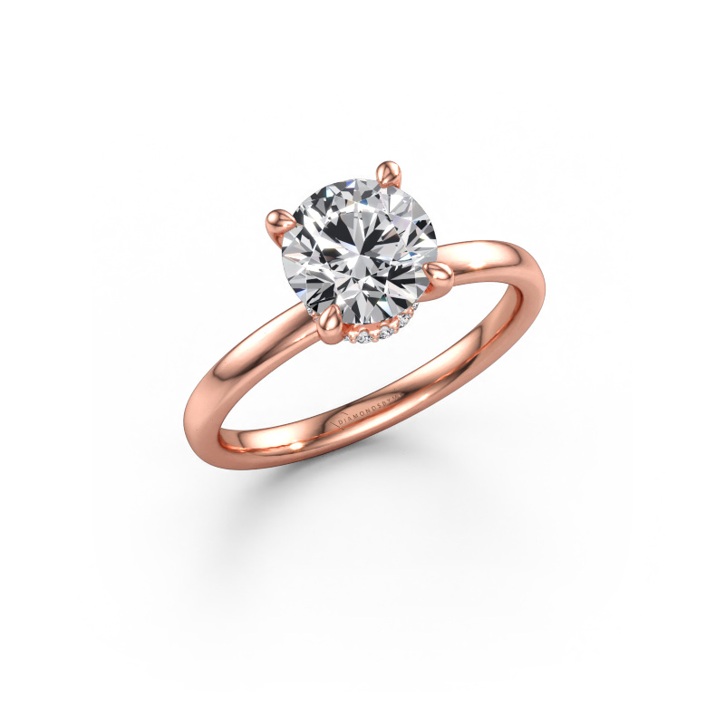 Bild av Förlovningsring Crystal RND 3 585 roséguld Diamant 1.58 crt