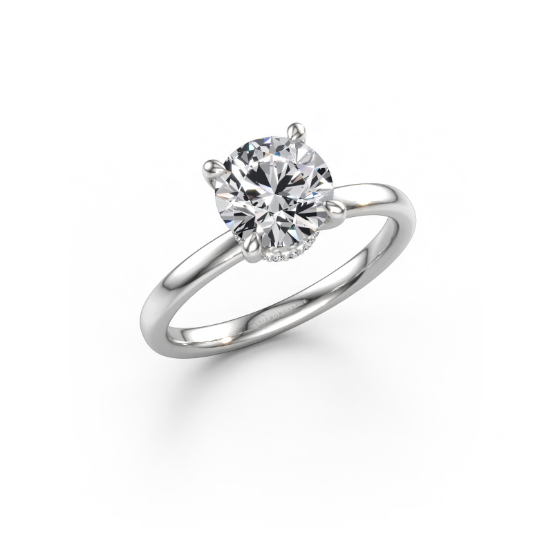 Bild av Förlovningsring Crystal RND 3 585 vitt guld Labbodlad diamant 1.58 crt