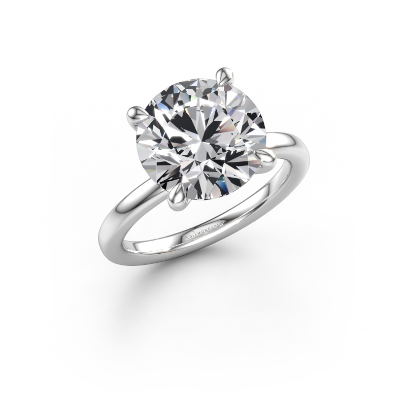 Afbeelding van Verlovingsring Crystal RND 3 950 platina Lab-grown diamant 5.09 crt