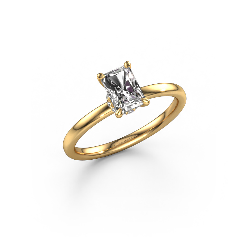 Image of Engagement ring Crystal RAD 3 585 gold Lab grown diamond 0.81 crt
