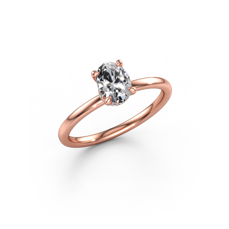 Bild av Förlovningsring Crystal OVL 3 585 roséguld Diamant 0.76 crt