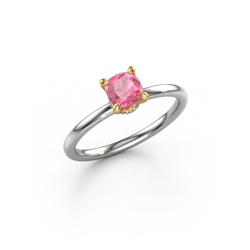 Bild von Verlobungsring Crystal CUS 3 585 Weißgold Pink Saphir 5 mm
