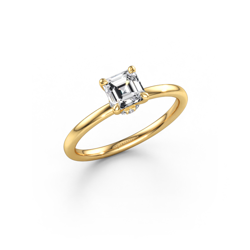 Image of Engagement ring Crystal ASSC 3 585 gold Diamond 0.81 crt