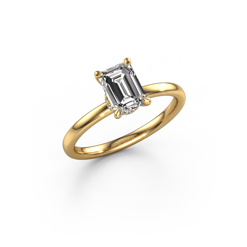 Bild von Verlobungsring Crystal EME 3 585 Gold Zirkonia 7x5 mm