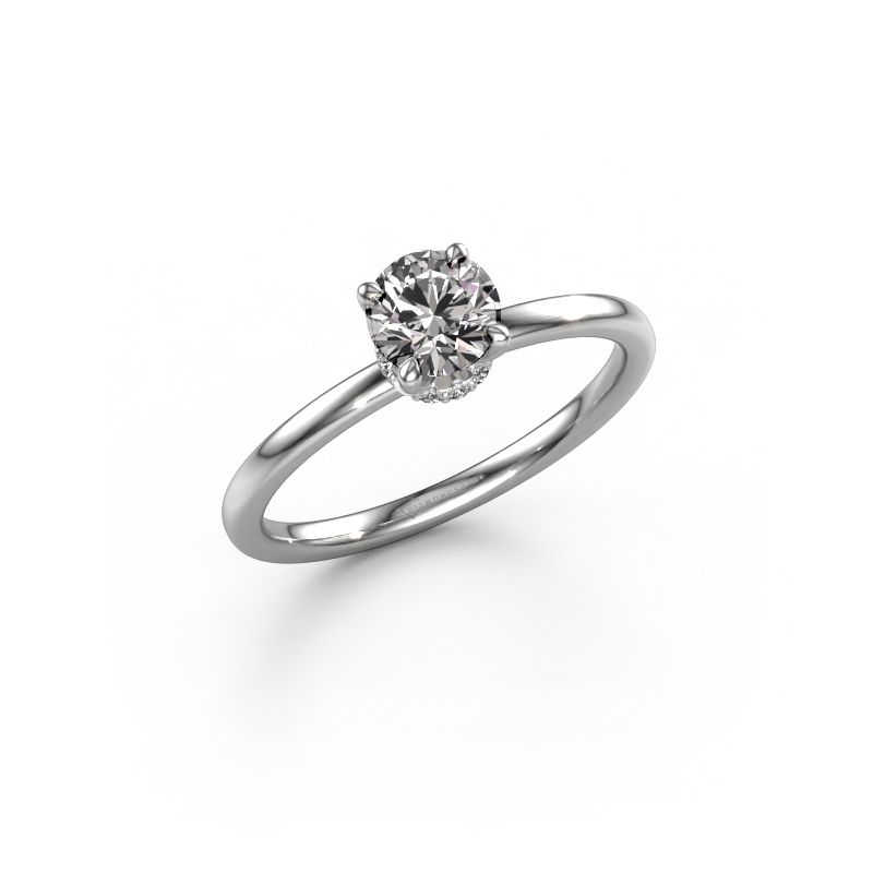 Image of Engagement ring Crystal RND 3 950 platinum Diamond 0.56 crt