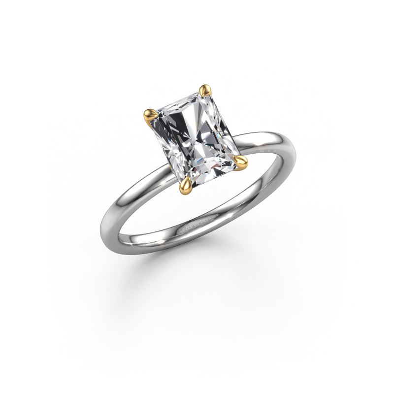 Image de Bague de fiançailles Crystal RAD 3 585 or blanc Diamant 1.83 crt