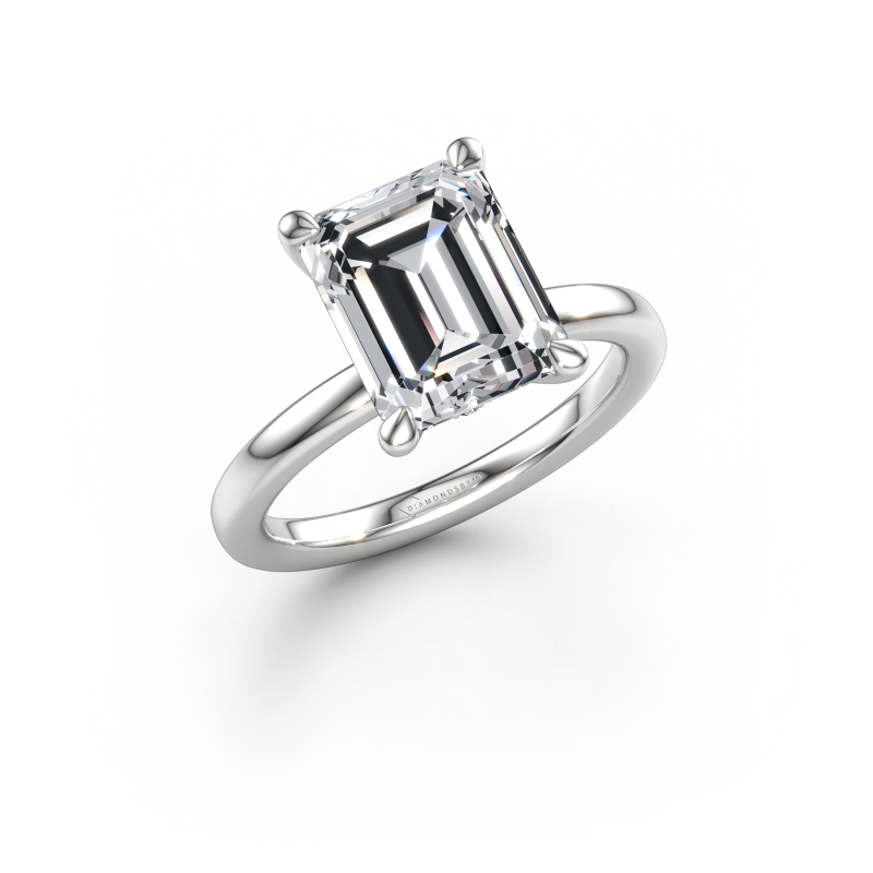 Immagine di Anello di fidanzamento Crystal EME 3 950 platino Diamante 3.59 crt