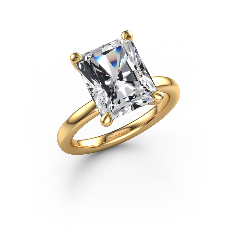 Image of Engagement ring Crystal RAD 3 585 gold Lab grown diamond 5.14 crt
