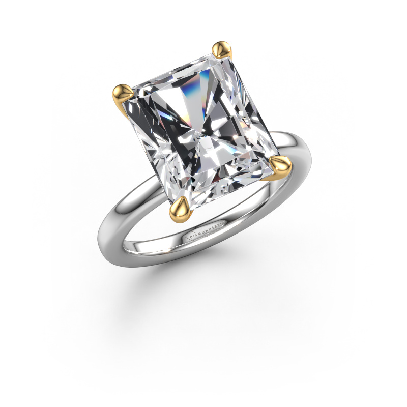 Image of Engagement ring Crystal RAD 3 585 white gold Lab grown diamond 6.88 crt
