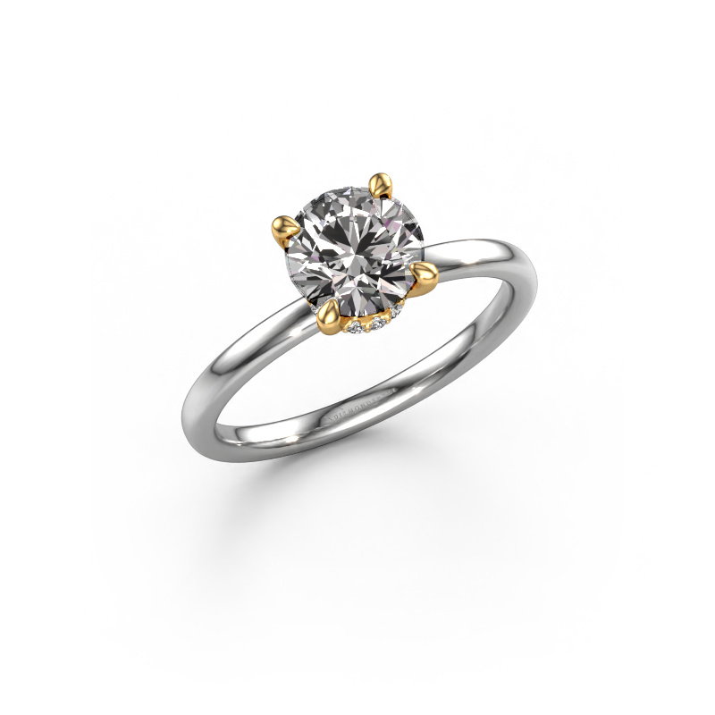 Bild von Verlobungsring Crystal RND 3 585 Weißgold Diamant 1.08 crt
