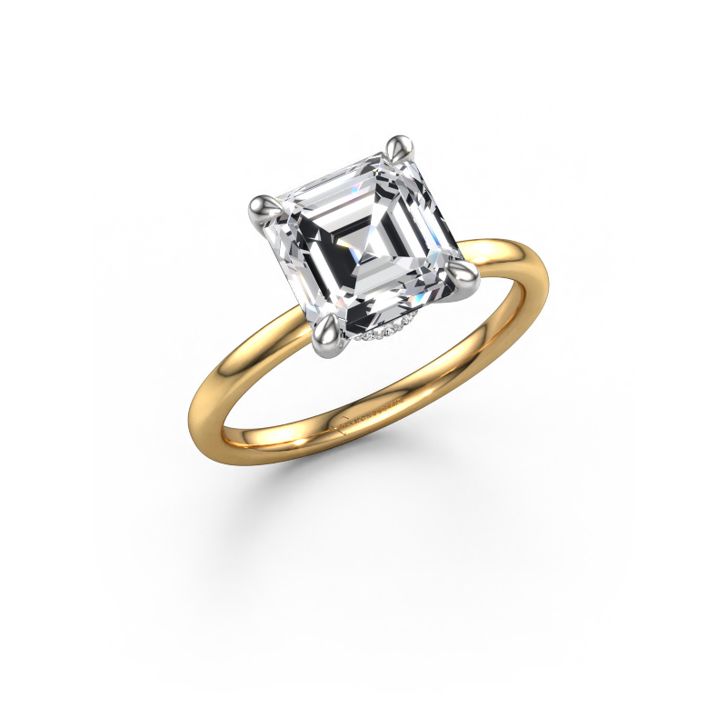 Image of Engagement ring Crystal ASSC 3 585 gold Diamond 3.09 crt