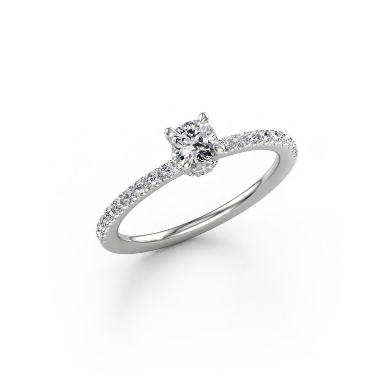 Immagine di Anello di fidanzamento Crystal CUS 4 950 platino Diamante 0.56 crt