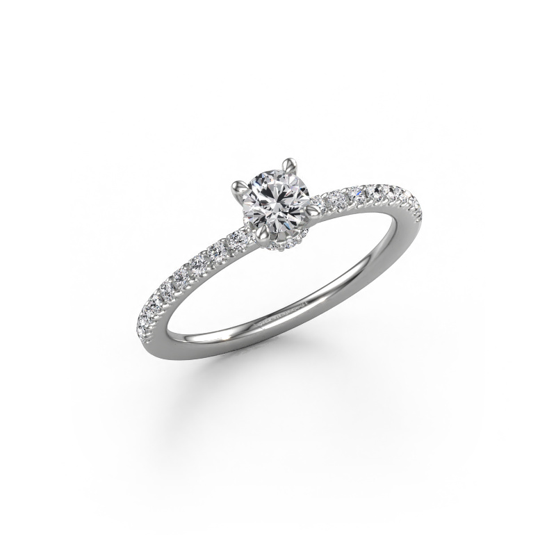 Bild von Verlobungsring Crystal rnd 4 950 Platin Diamant 0.48 crt