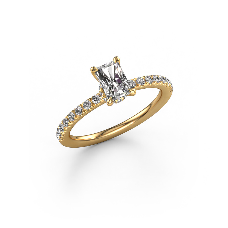 Image of Engagement ring Crystal RAD 4 585 gold Diamond 0.95 crt