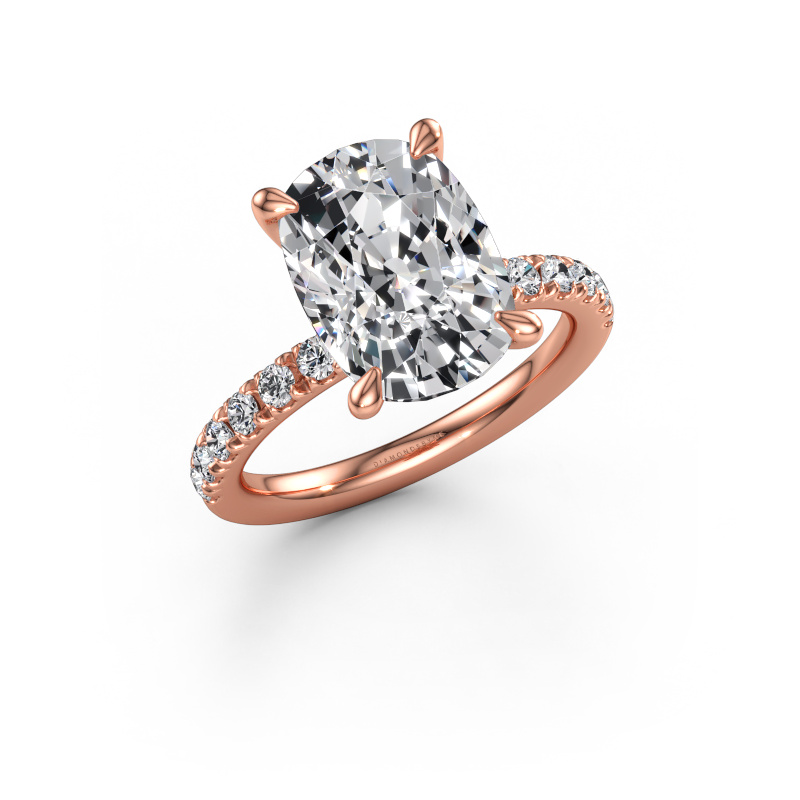Immagine di Anello di fidanzamento Crystal CSH 4 585 oro rosa Diamante lab grown 5.45 crt