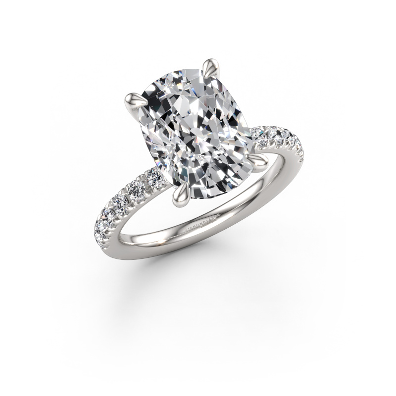 Immagine di Anello di fidanzamento Crystal CSH 4 585 oro bianco Diamante lab grown 5.45 crt