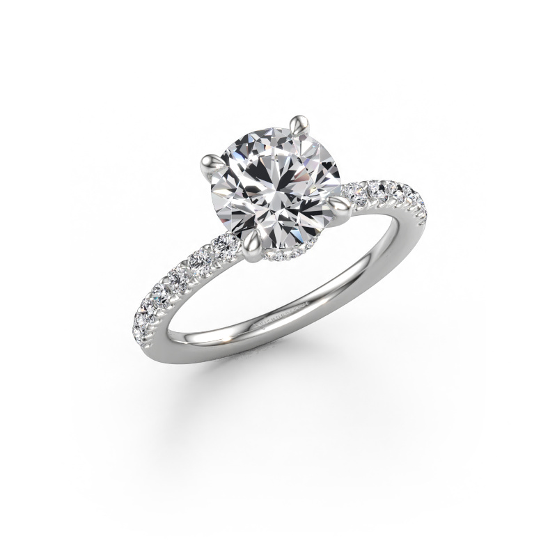 Immagine di Anello di fidanzamento Crystal rnd 4 950 platino Diamante lab grown 2.37 crt