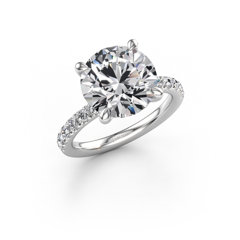 Immagine di Anello di fidanzamento Crystal rnd 4 950 platino Diamante lab grown 5.45 crt