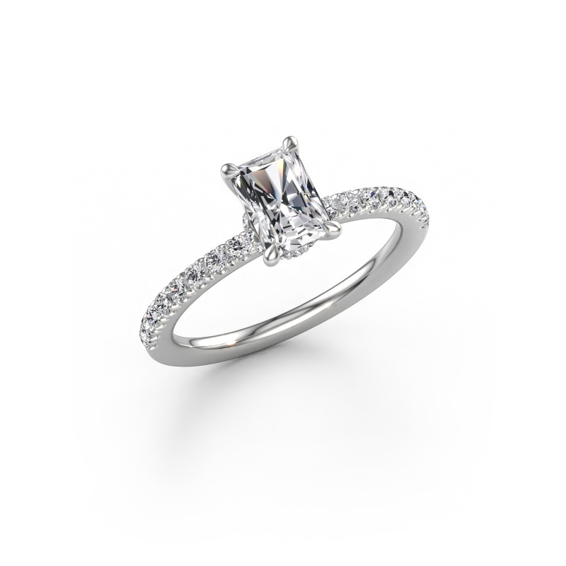Bild av Förlovningsring Crystal RAD 4 585 vitt guld Labbodlad diamant 1.05 crt